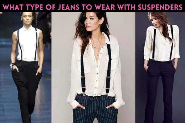 Matching your suspenders with jeans