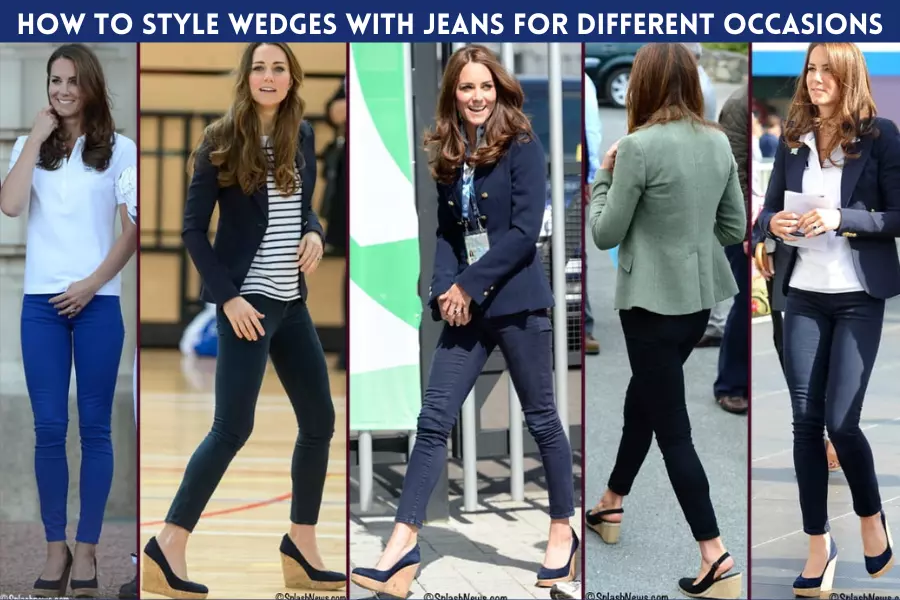 How to style wedges with jeans for different occasions