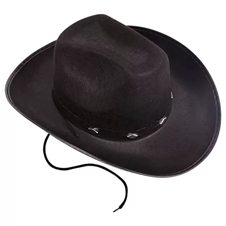 Kangaroo Black Felt Cowboy Hat